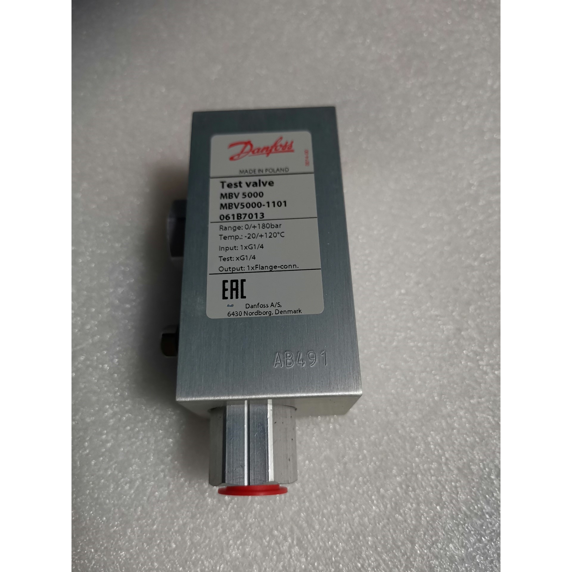 维修指导061B7013丹佛斯测试阀详询