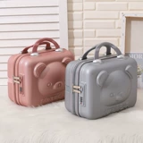 Милая косметичка, портативный чемодан, маленький ящик для хранения для путешествий, сумка, с медвежатами, 14 дюймов