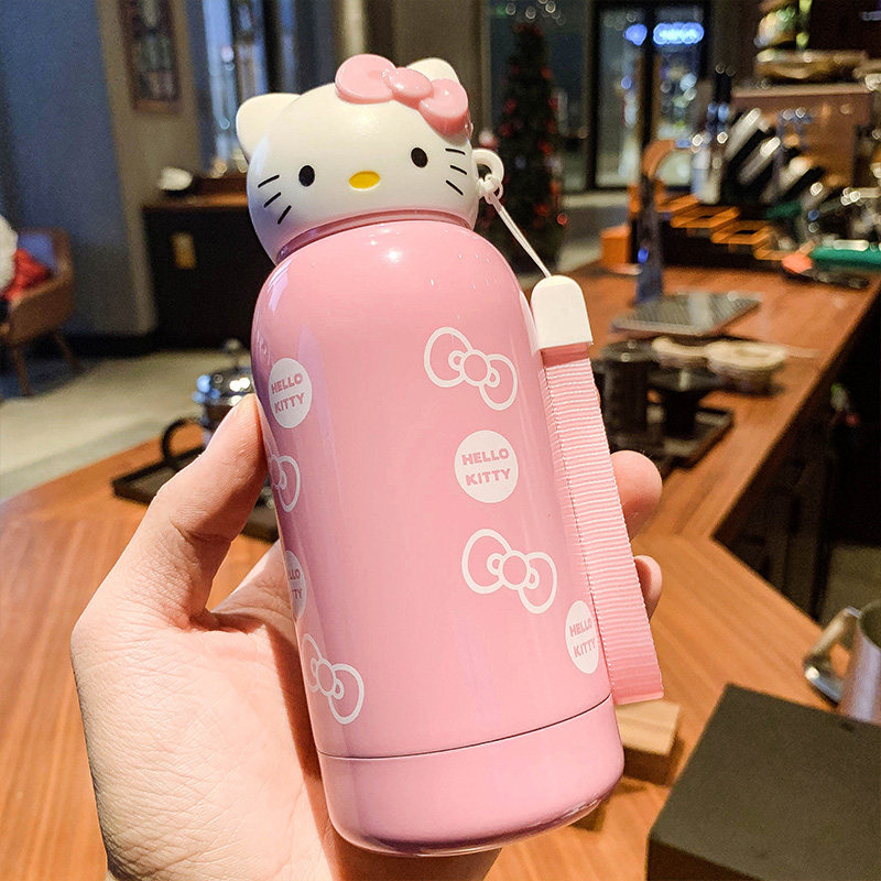 KT vacuum cup student children Hello Kitty 304 Stainless steel Maotou the republic of korea originality Portable kettle giftin the Tableware , Cup/Cups/Kettle , Mug  category - from Buy2taobao.com to provide professional Taobao agent buy service