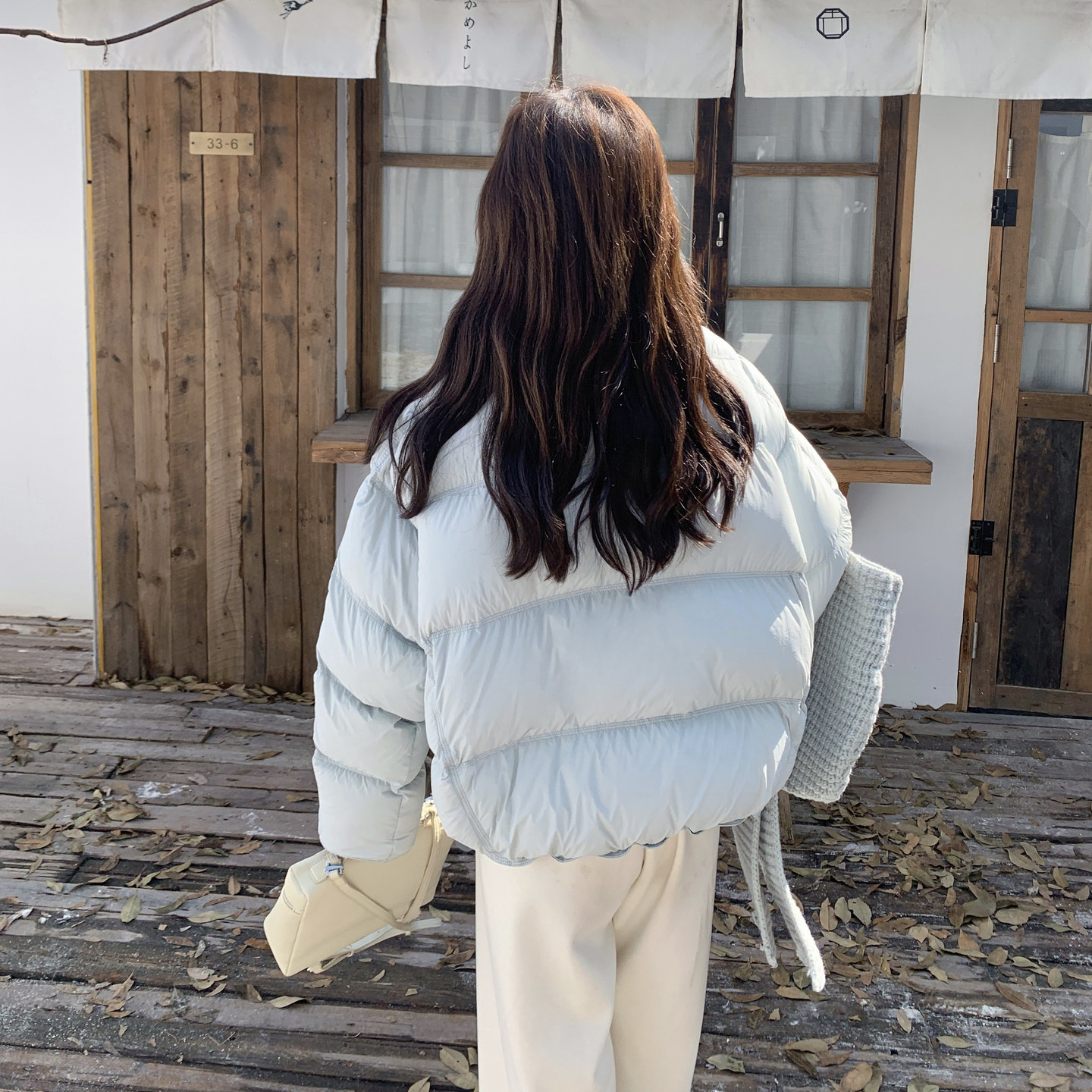 现货！蓝色带针织帽子加厚90白鸭绒羽绒服159-556P355K528,女装羽绒服,浙宝159