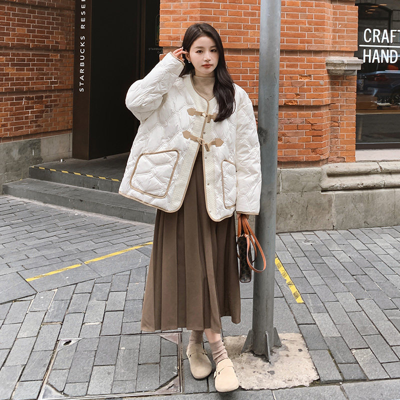 现货！50白鸭绒小香风白色羽绒服女短款外套159/831/P235K348,女装羽绒服,浙宝159