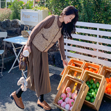 春装新款针织拼接百褶连衣裙小香风马甲套装159-0902P145K198，女装套装/套裙，浙宝159