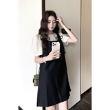 现货！数据好纯棉短袖T恤+背带裙两件套装159-767P135K188，女装套装/套裙，浙宝159