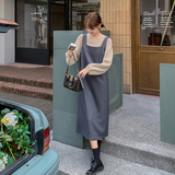 现货！数据好韩版小衫+连衣裙两件套套装159-0961P135K188，女装套装/套裙，浙宝159