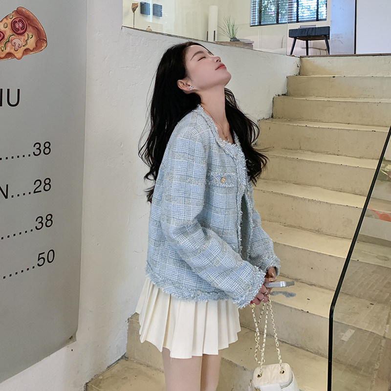 现货新品！米白色小香风外套159-0903P135K188,女装短外套,浙宝159