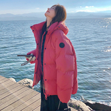 现货！火龙果色厚款三防面料90白鸭绒羽绒服159-730P295K438，女装羽绒服，浙宝159