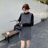 现货！针织衫+植绒毛呢背心裙两件套装159-738P135K188，女装套装/套裙，浙宝159