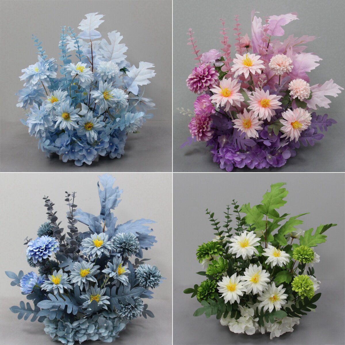 婚庆路引花仿真花桌摆花盆花婚礼舞台花球布置迎宾区装饰成品花艺