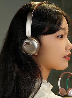 硕美科 轻音客F1 复古穿搭头戴式耳机小头美拉德风无线蓝牙降噪