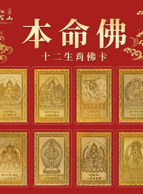 2025蛇本命年大岁生肖蛇猪虎猴龙本命佛金卡金属卡片随身护身