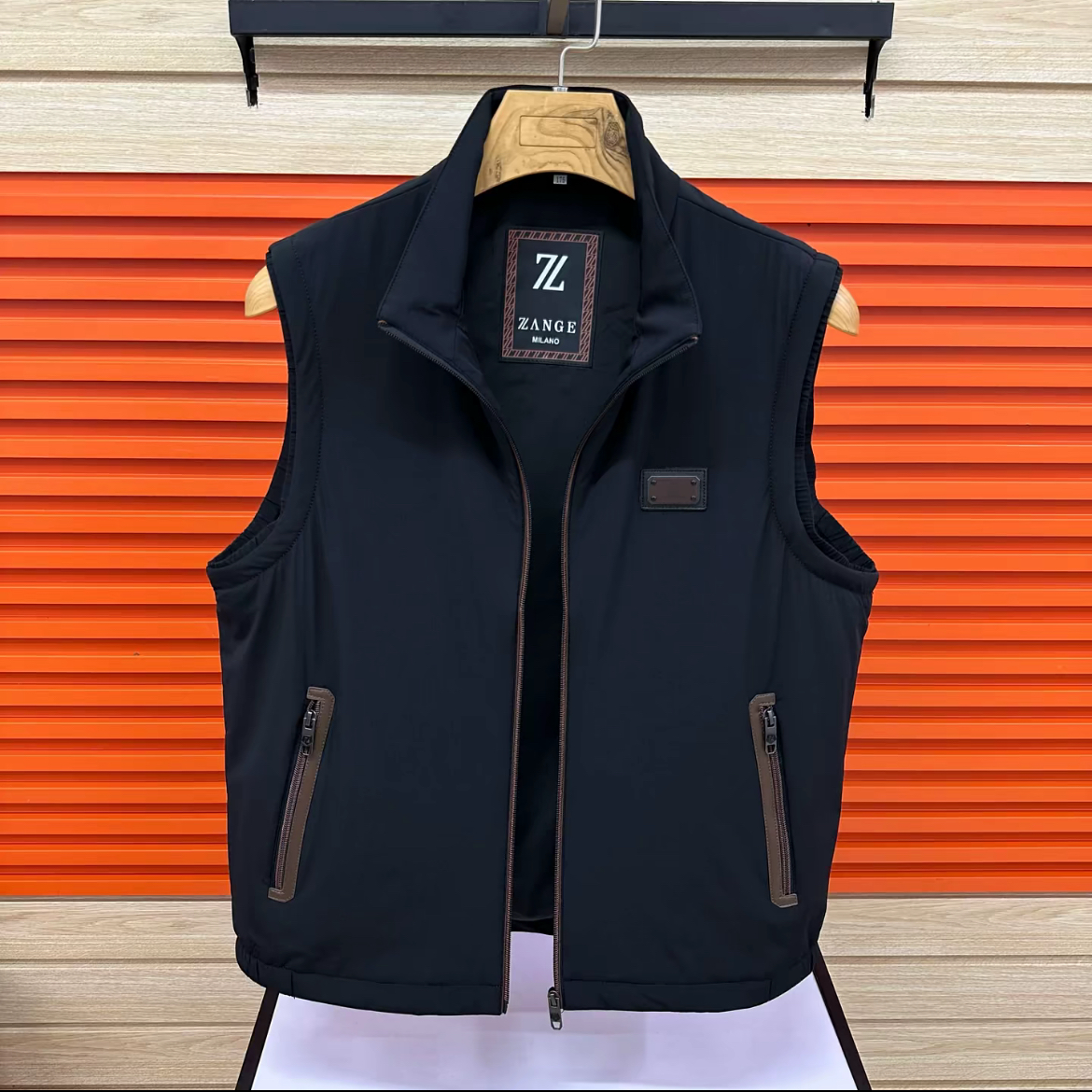 薄棉新款秋冬立领马甲男士百搭潮流加厚休闲柔软舒适拉链坎肩背心