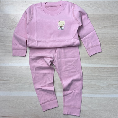 纯棉加厚秋衣裤中大童圆领打底衫