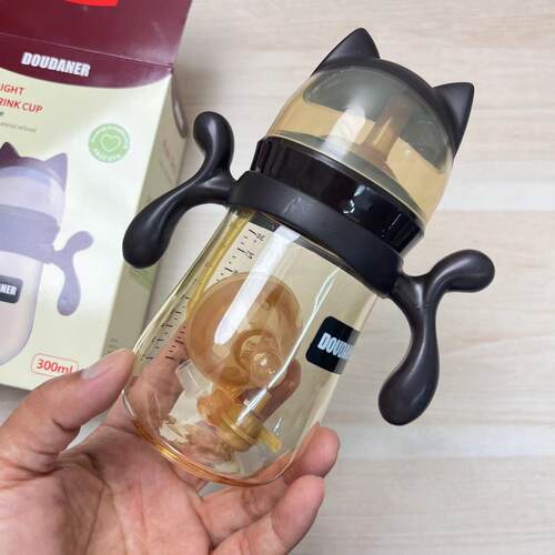 A52高品质PPSU材质奶瓶吸管杯二合一 300毫升