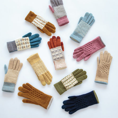 日本可触屏保暖秋冬手套