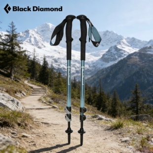 blackdiamond黑钻bd登山杖铝合金伸缩户外徒步手杖爬山装备112552