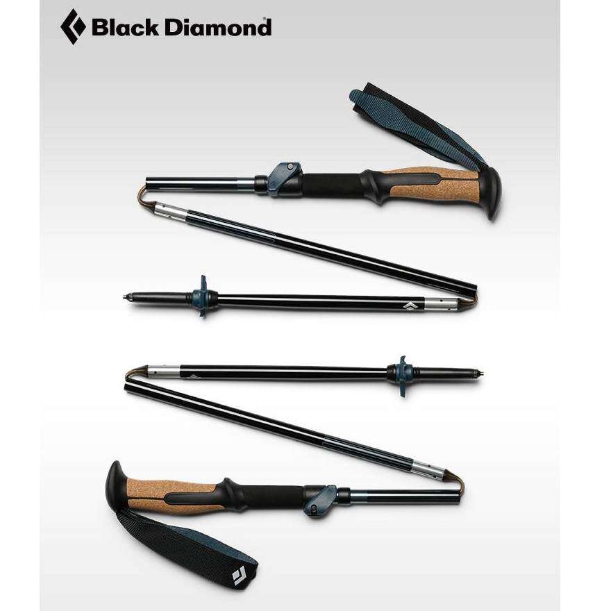 26新品BlackDiamond黑钻BD登山折叠杖铝合金户外徒步手杖112560