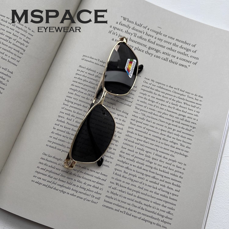 mspace2025金属框复古太阳镜男墨镜女遮阳UV400时尚小框驾驶开车