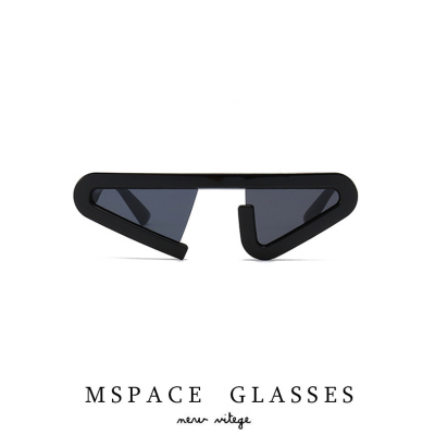 MSPACE遮阳不规则三角形Y2K墨镜