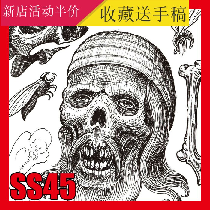 纹身图片素材纹身手稿纹身图案欧美刺青黑灰资料skull骷髅电子版