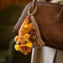 阿卡手工刺绣diy材料包生肖虎钥匙扣马年平安符包挂件送朋友礼物