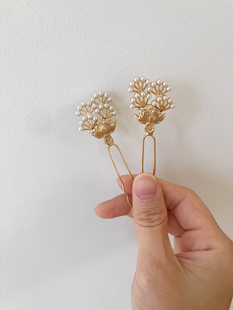 小u钗点缀发簪汉服发饰头饰中国风旗袍舞蹈古装发簪子舞蹈