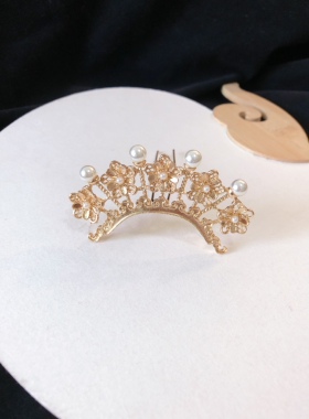 ｛珍珠小发冠｝汉服发饰发簪子发钗唐风宋制头饰中国风古装29包邮