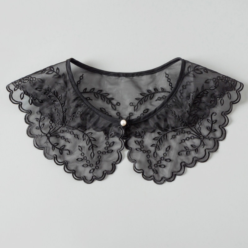 领先生欧根纱绣花假领子女韩版减龄娃娃领假衣领外搭小披肩装饰领,服饰配件/皮带/帽子/围巾,假领,淘宝优惠券,粉丝福利购,淘宝优惠卷