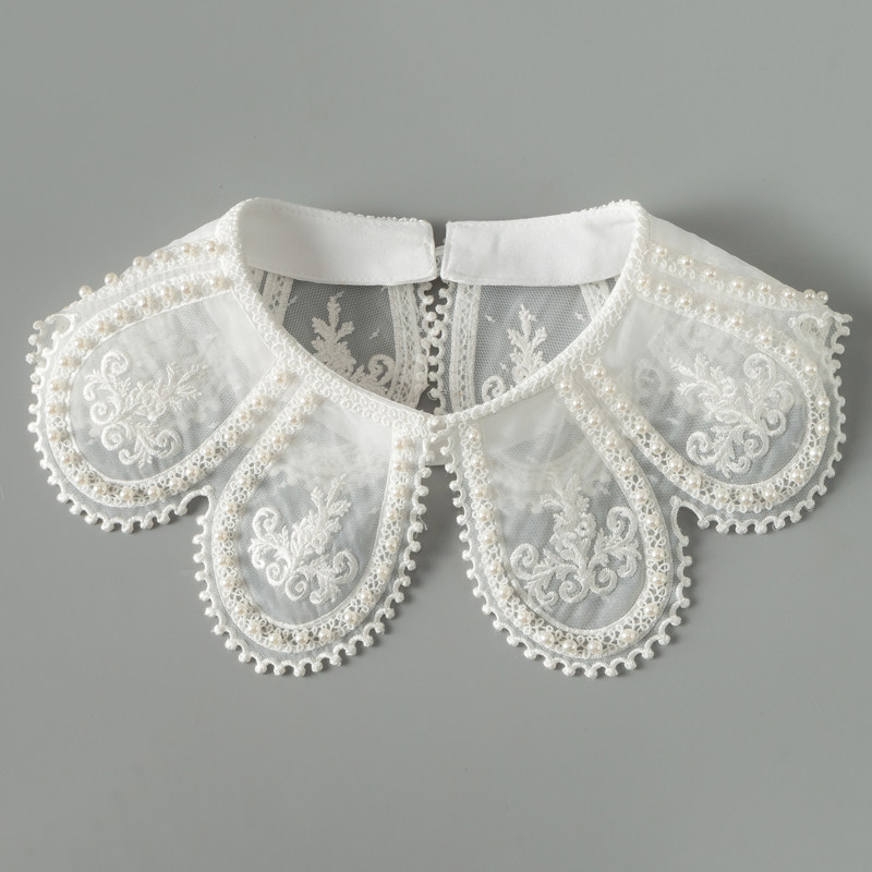 单独领子减龄娃娃领欧根纱衬衫假衣领外搭毛衣领配裙小披肩装饰领