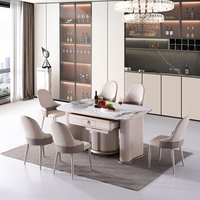 实木全自动家用麻将机餐桌麻将桌一体两用取暖多功能岛台