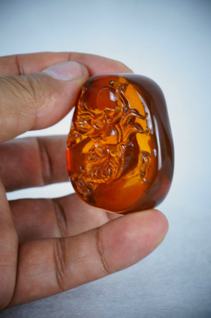 天然缅甸血珀琥珀蜜蜡金珀净水产区直销假一罚十『龙牌』张加鹏作