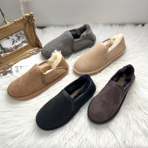 羊皮毛一体雪地靴男冬季加绒加厚