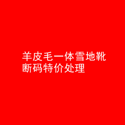 羊皮毛一体保暖雪地靴男大码棉鞋