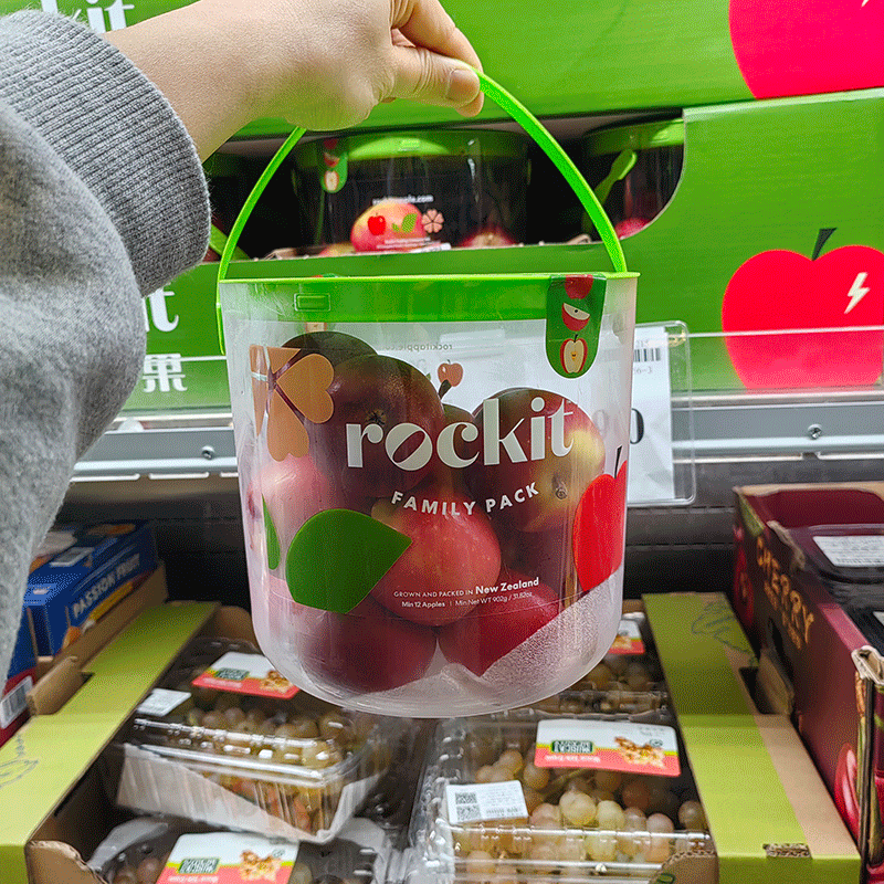 宁波sam 乐淇rockit苹果900g桶装 爽脆多汁 皮薄味美 京东发