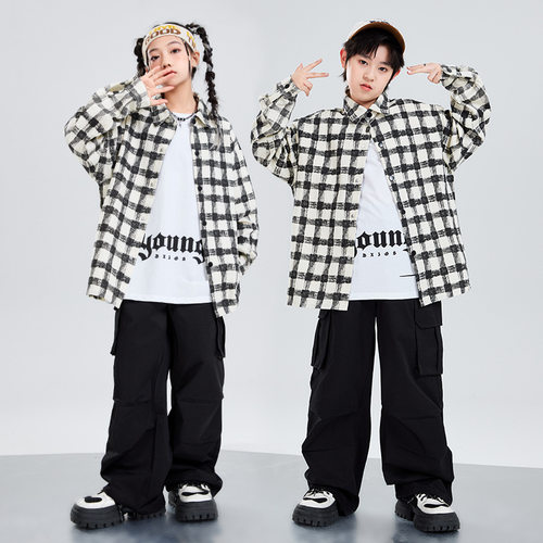 街舞儿童潮服演出服男童套装hiph