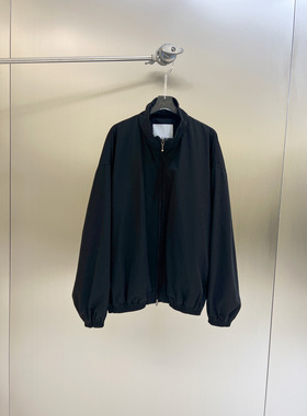 小众设计 23秋 时髦百搭 后背做旧裂纹字母宽松夹克外套 男女同款