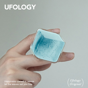 Ufology原创夏日流沙冰块磁吸支架苹果手机支架桌面伸缩新款