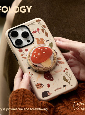 Ufology原创磁吸韩国进口菲林适用iPhone16promax手机壳15pro苹果14插画13全包12新款17pro二合一高级秋冬ins