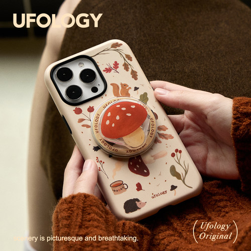 Ufology原创磁吸韩国进口菲林适用iPhone16promax手机壳15pro苹果14插画13全包12新款17pro二合一高级秋冬ins