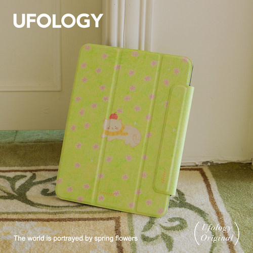 Ufology原创小猫适用ipadair7保护壳pro11寸平板mini6/7保护套air4/5/6磁吸全包笔槽13寸苹果8/9/10/11代