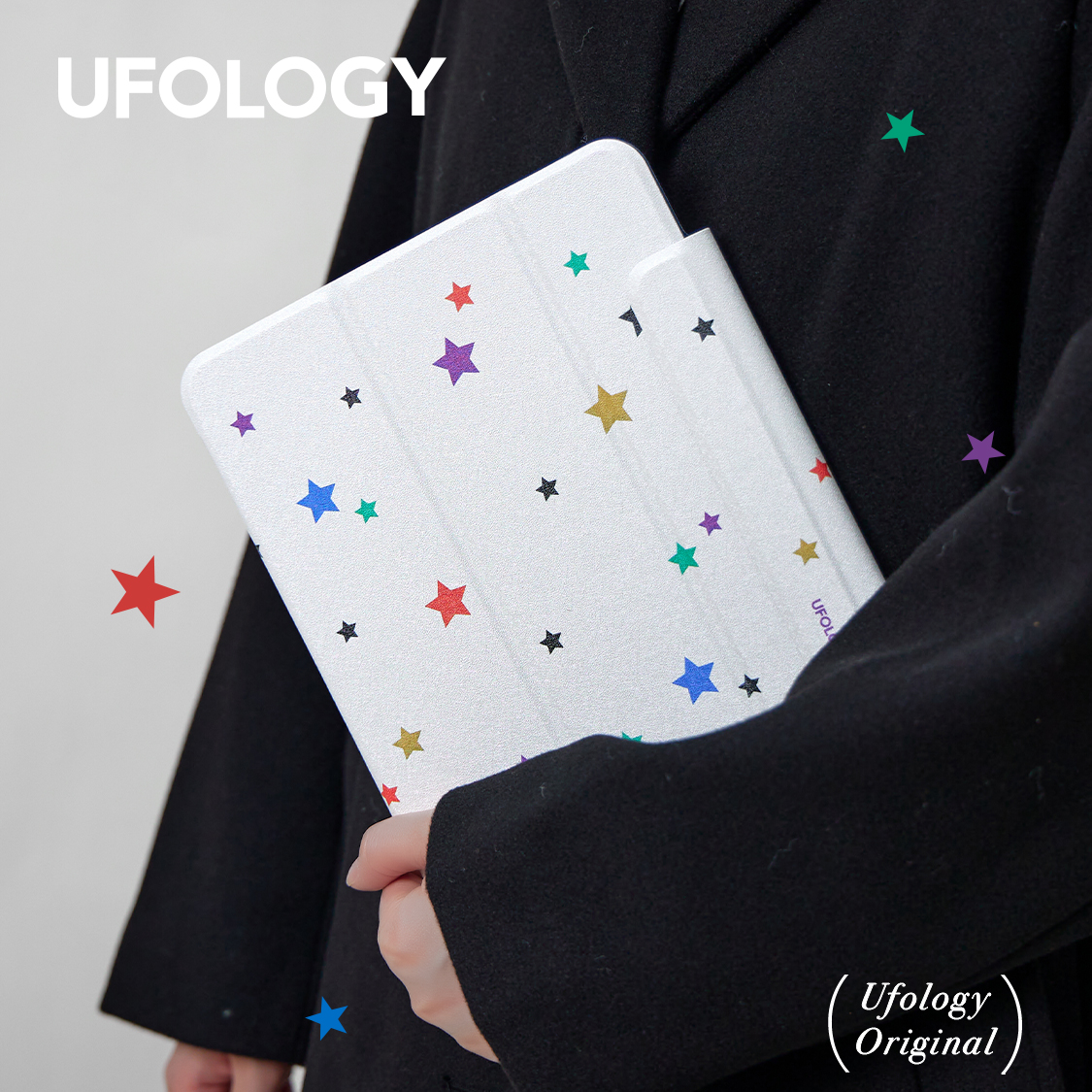 Ufology原创ipadair4/5保护套2020壳2021双面磁吸平板壳mini6星星 3C数码配件 平板电脑保护套/壳 原图主图