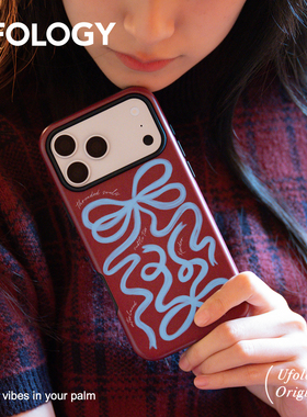 Ufology原创磁吸韩国进口菲林适用iPhone17promax手机壳16pro苹果15pro红色14pro全包13新款360支架12蝴蝶结