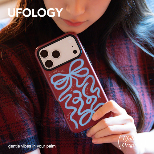 Ufology原创磁吸韩国进口菲林适用iPhone17promax手机壳16pro苹果15pro红色14pro全包13新款360支架12蝴蝶结
