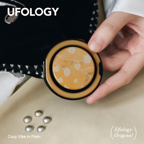 Ufology原创手机磁吸支架支持magsafe新款360度支点壳支架花朵