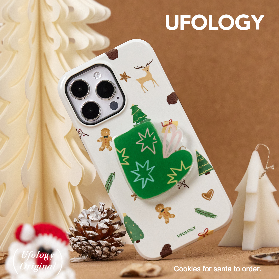 Ufology原创圣诞姜饼人手机壳