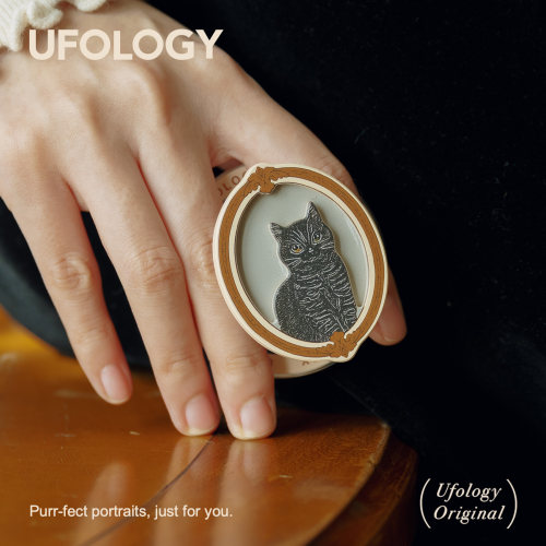 Ufology原创手机磁吸支架支持magsafe桌面便携苹果个性创意猫咪