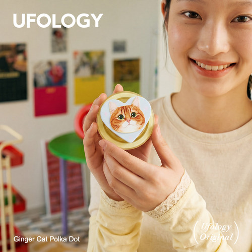 Ufology原创手机磁吸支架支持magsafe桌面便携苹果个性猫咪