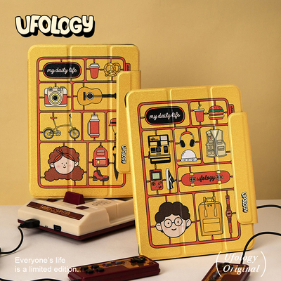 Ufology原创ipadair5保护套ipad9磁吸10平板壳mini6创意ipadpro11寸笔槽air4情侣2022苹果2021全包2018代air3