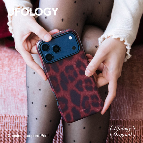 Ufology原创磁吸韩国进口菲林适用iPhone18promax手机壳17pro苹果15pro高级16pro全包13新款二合一14豹纹支架
