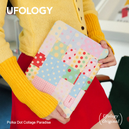Ufology原创适用ipadair7保护壳pro11寸平板mini6/7保护套air4/5/6磁吸全包笔槽13寸苹果8/9/10/11代彩色波点