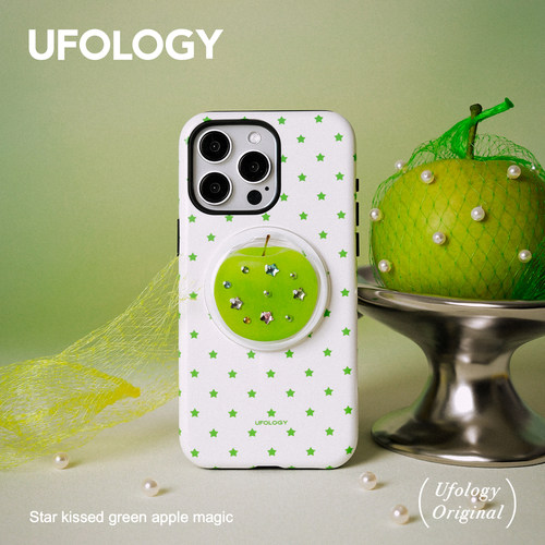 Ufology原创磁吸韩国进口菲林适用iPhone17promax手机壳16pro苹果15pro绿苹果14女13新款二合一12支架星星11